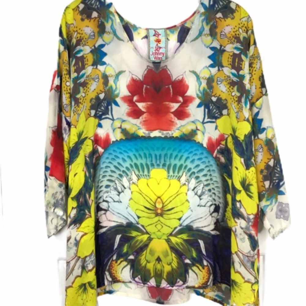 Johnny Was size large Multicolor Floral Women's Top
